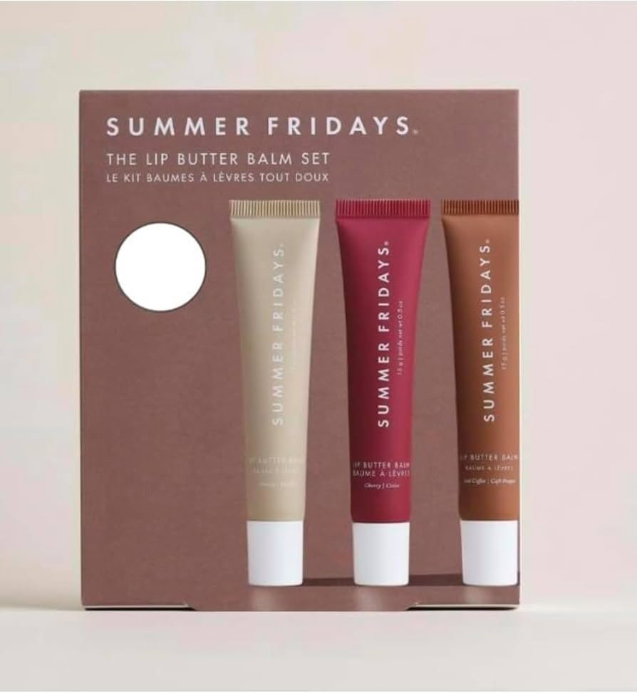 Summer Fridays Lip Butter Balm Trio: Vanilla, Vanilla Beige, and Brown Sugar, 3 Count (Pack of 1) | Amazon (US)