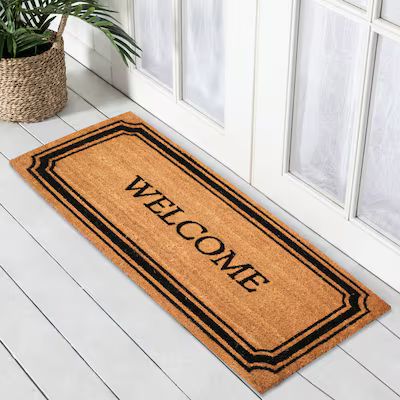 Style Selections 1/2-ft x 2-1/4-ft Multi Indoor Welcome Door Mat | Lowe's