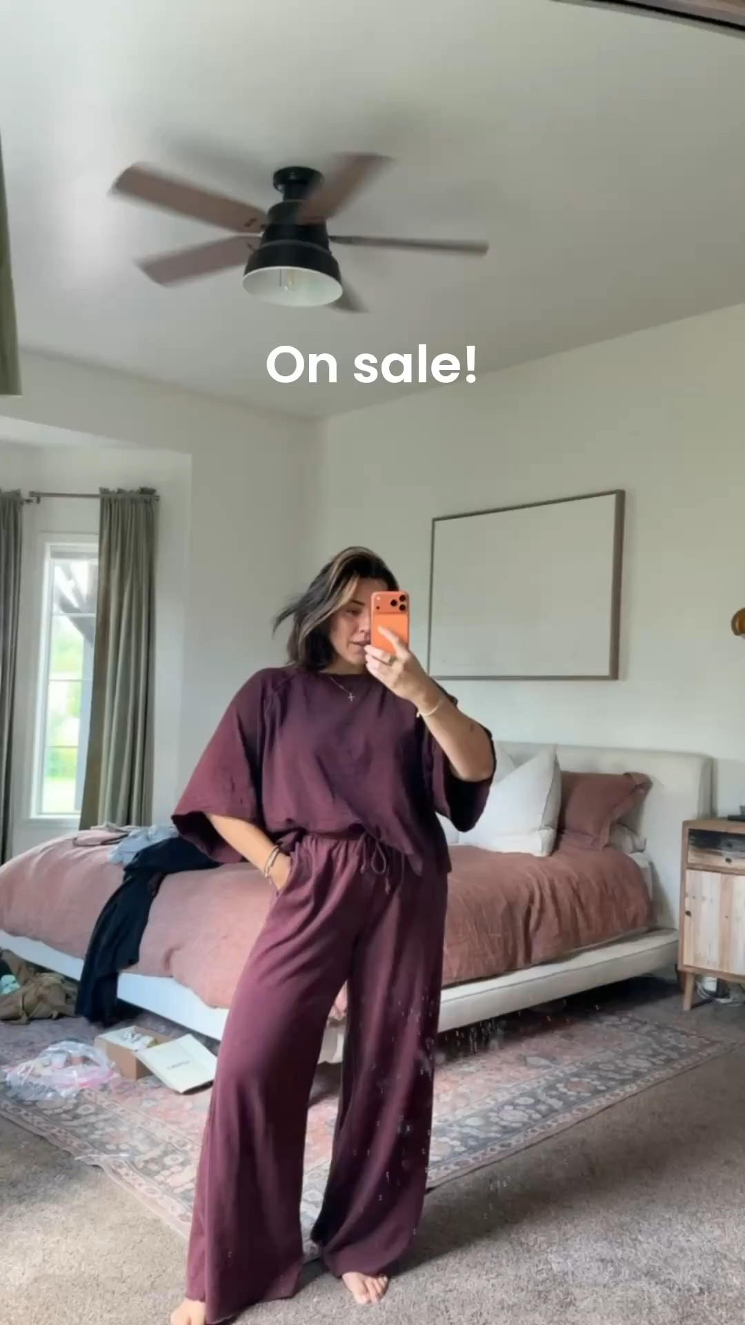 Top selling viral set on sale! Top: L (could have done M) Pants: M (size down) comfy fall style.

#LTKMidsize #LTKSeasonal #LTKSaleAlert