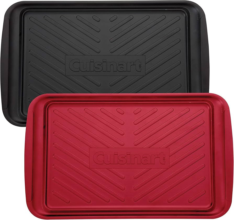 Cuisinart CPK-200 Grilling Prep and Serve Trays, Black and Red Large 17 x 10. 5 | Amazon (US)