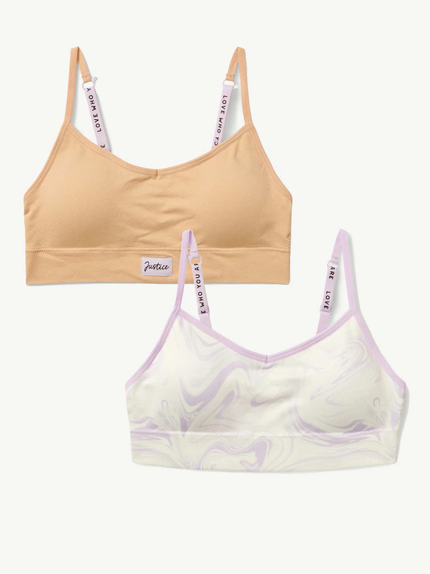 Justice Girls "Shades Collection" Convertible Back Bra, 2-Pack, Sizes 28-38 - Walmart.com | Walmart (US)