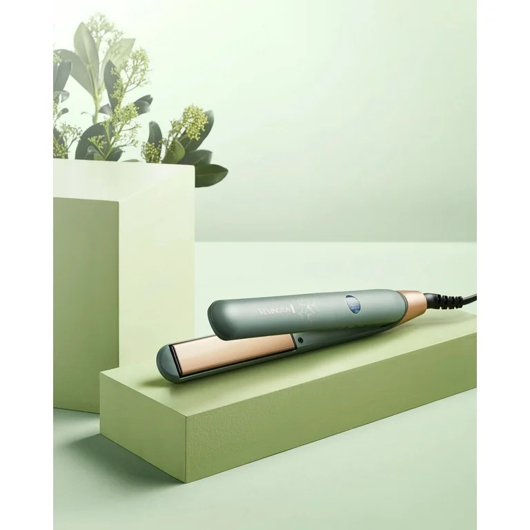 Remington Botanicals\u2122 1" Flat Iron, Ceramic, Micro-Conditioners, BotaniCare Setting, Green | Walmart (US)