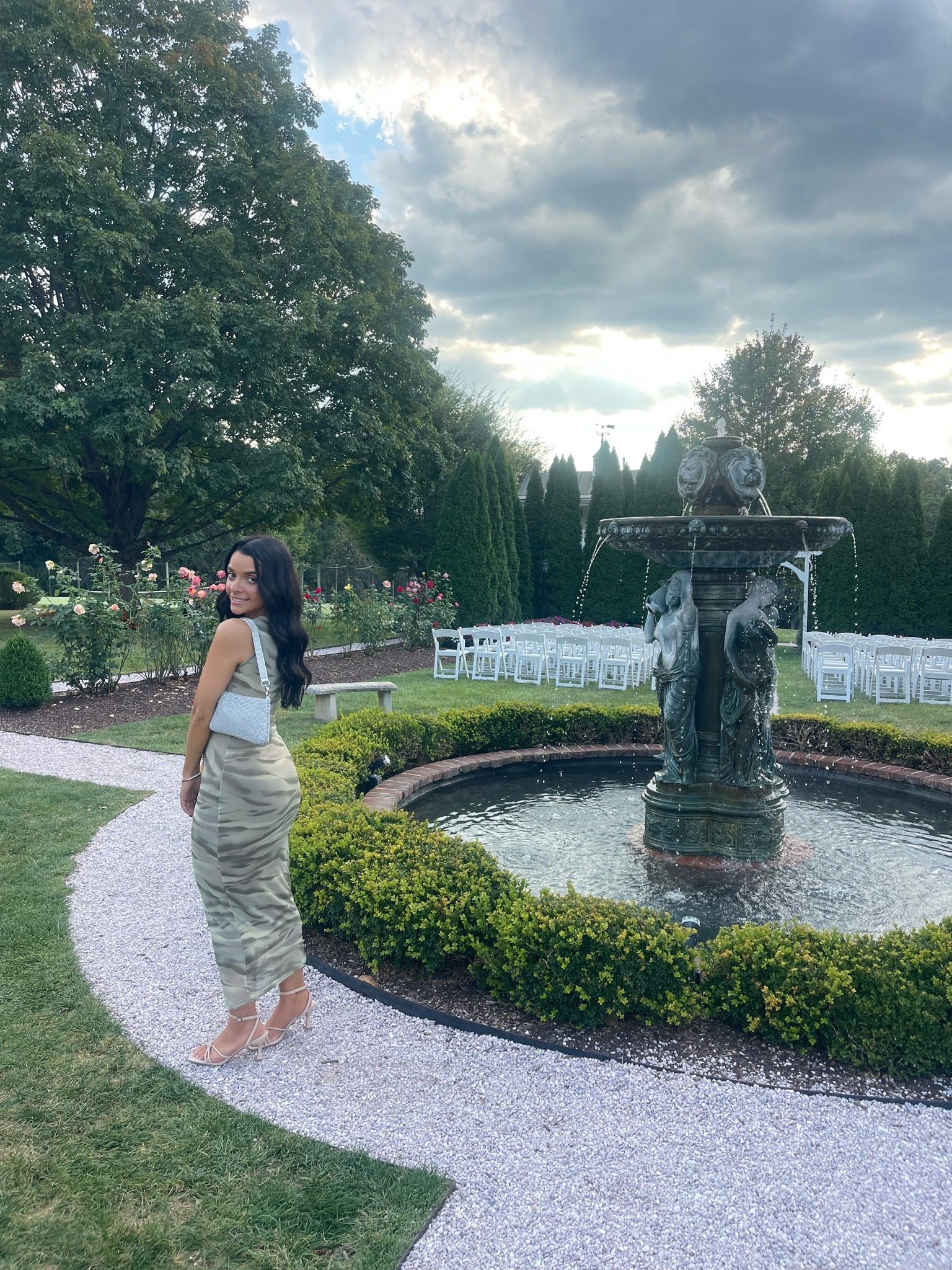 Wedding guest outfit sage dress with nude heels 

#LTKfindsunder50 #LTKparties #LTKshoecrush