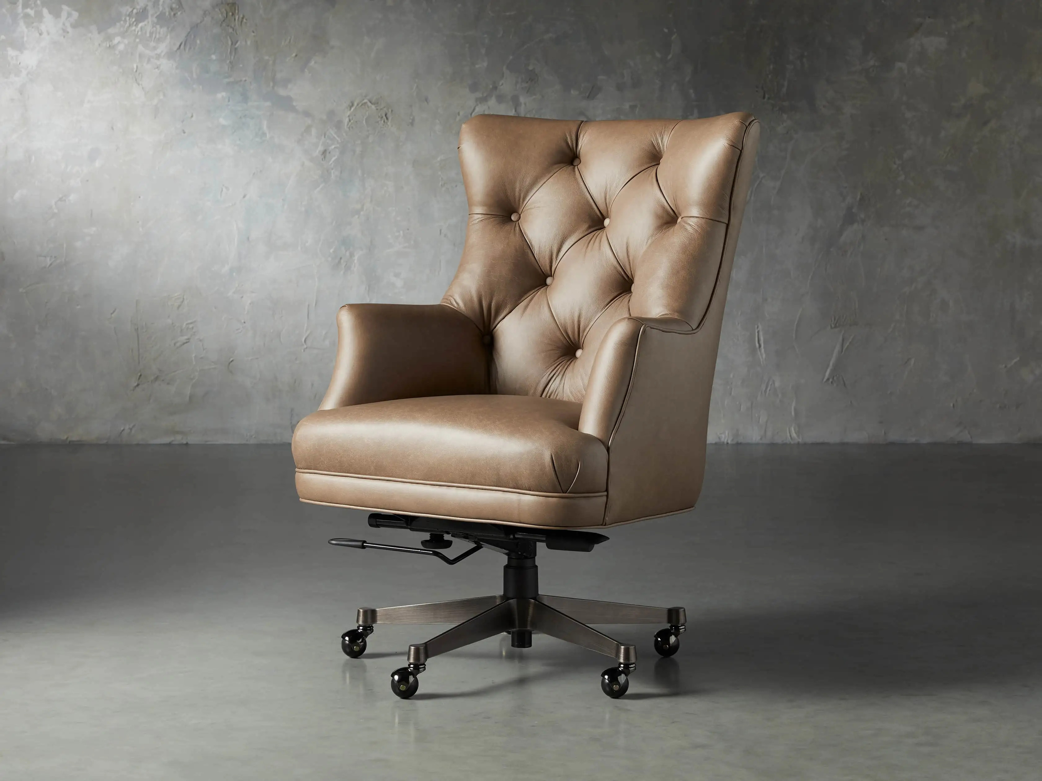Addy Leather Desk Chair | Arhaus