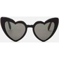 Saint Laurent Women's Loulou Heart Shaped Sunglasses - Black | Coggles (Global)