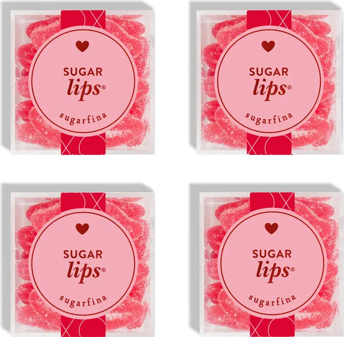 sugarfina Valentine's Day Set of 4 Sugar Lips Candy Cubes | Nordstrom | Nordstrom