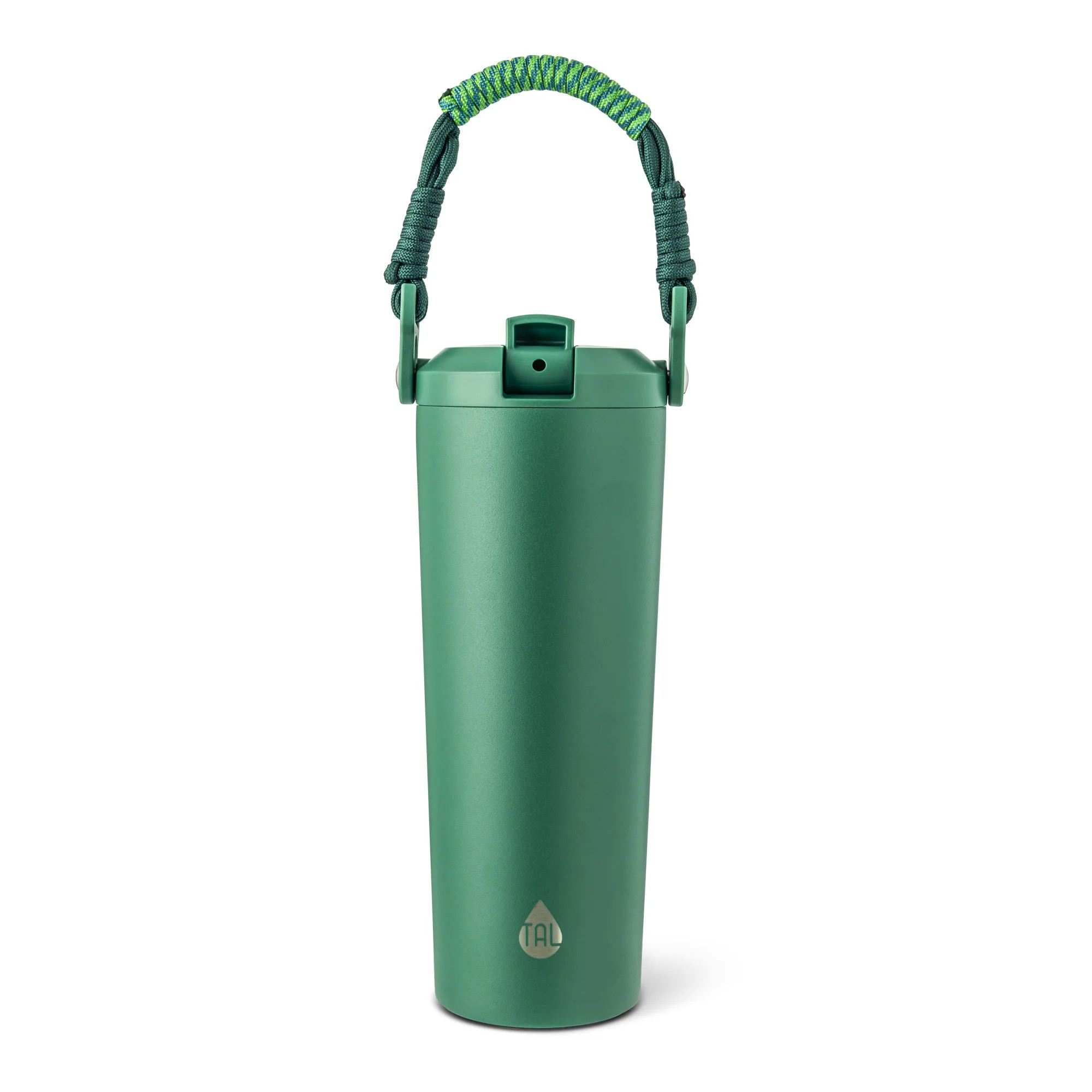 TAL Hudson 24oz Stainless Steel Water Bottle with Paracord Handle, Green | Walmart (US)