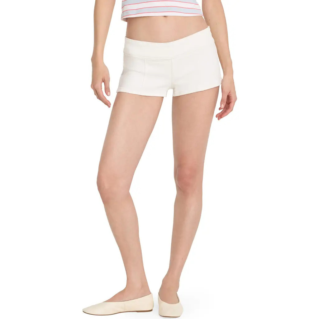 Good American Micro Shorts in Cotton White at Nordstrom, Size 2 | Nordstrom