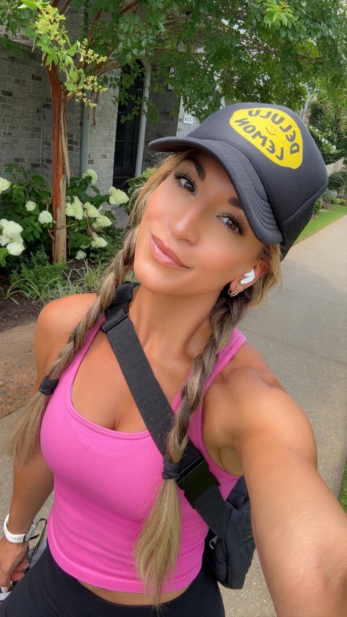 trucker hat. funny hat. tank top. racerback tank. workout top. gym outfit. biker shorts. gym shorts. fit girl style.

#LTKActive #LTKFindsUnder50 #LTKOver40