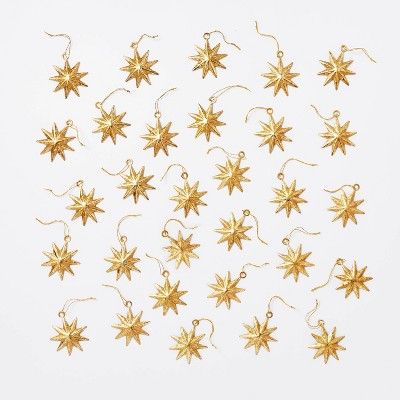 Large Set of Gold Star Ornaments - Threshold™ designed with Studio McGee | Target