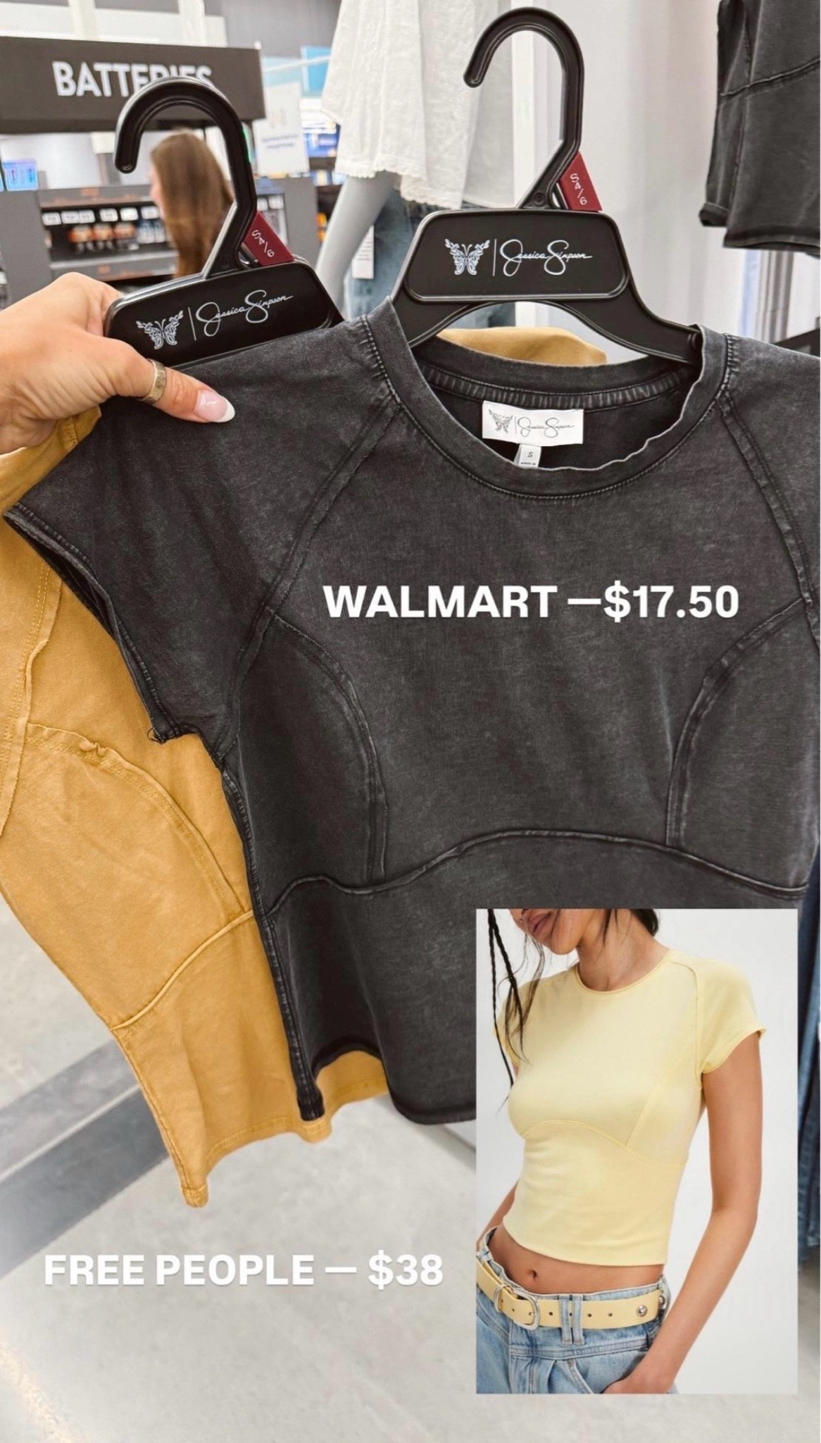 🤍 Cannot believe this looks IDENTICAL to the FP one for less!!!! 

I’d suggest sizing up if you don’t want it to be a crop top.

#LTKdayinmylife #LTKgrwm #LTKootd