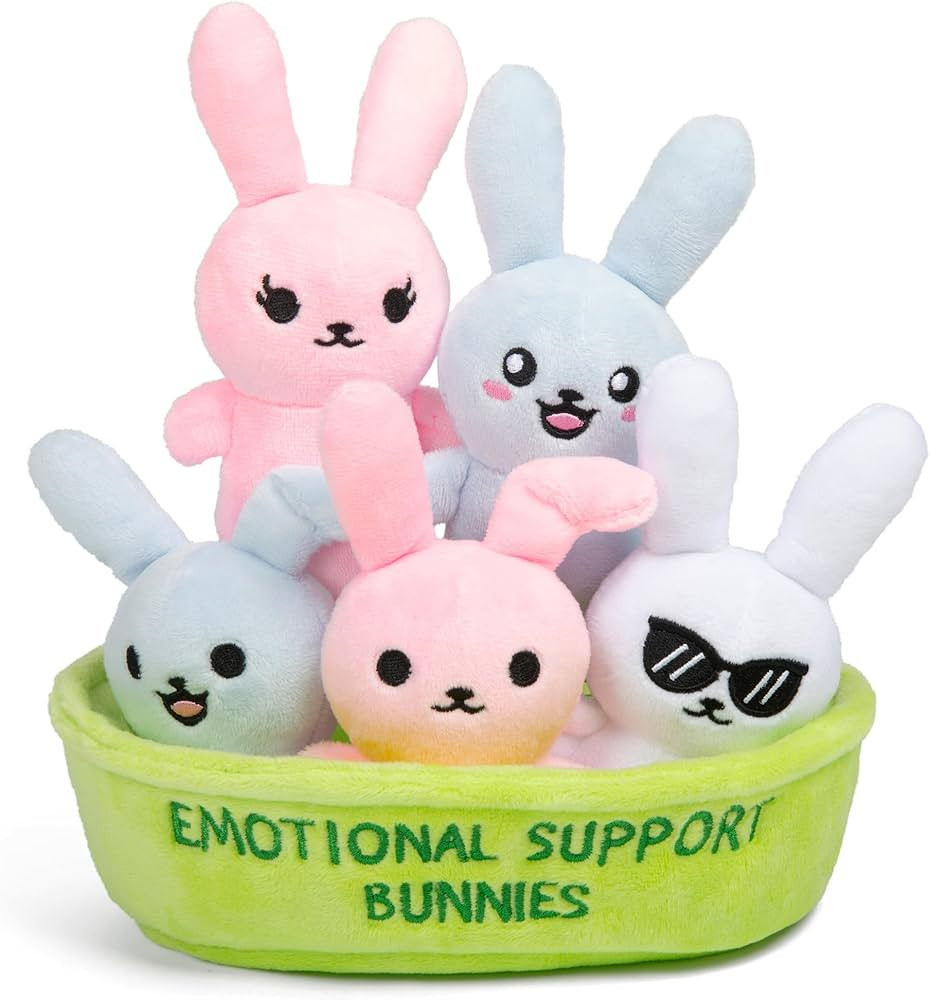 WHAT DO YOU MEME? Emotional Support Bunnies by Relatable, Cuddly Stuffed Animals and Toys, Squish... | Amazon (US)