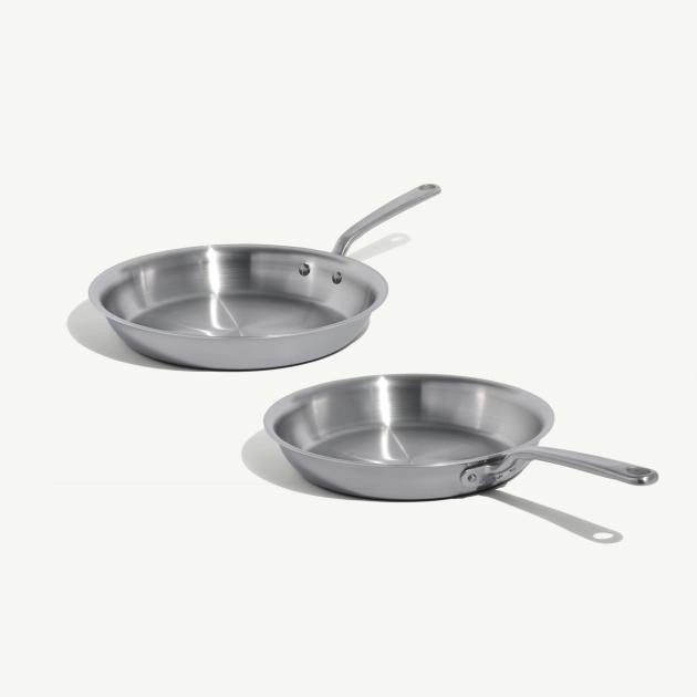 Stainless Clad Frying Pan Set | Made In Cookware