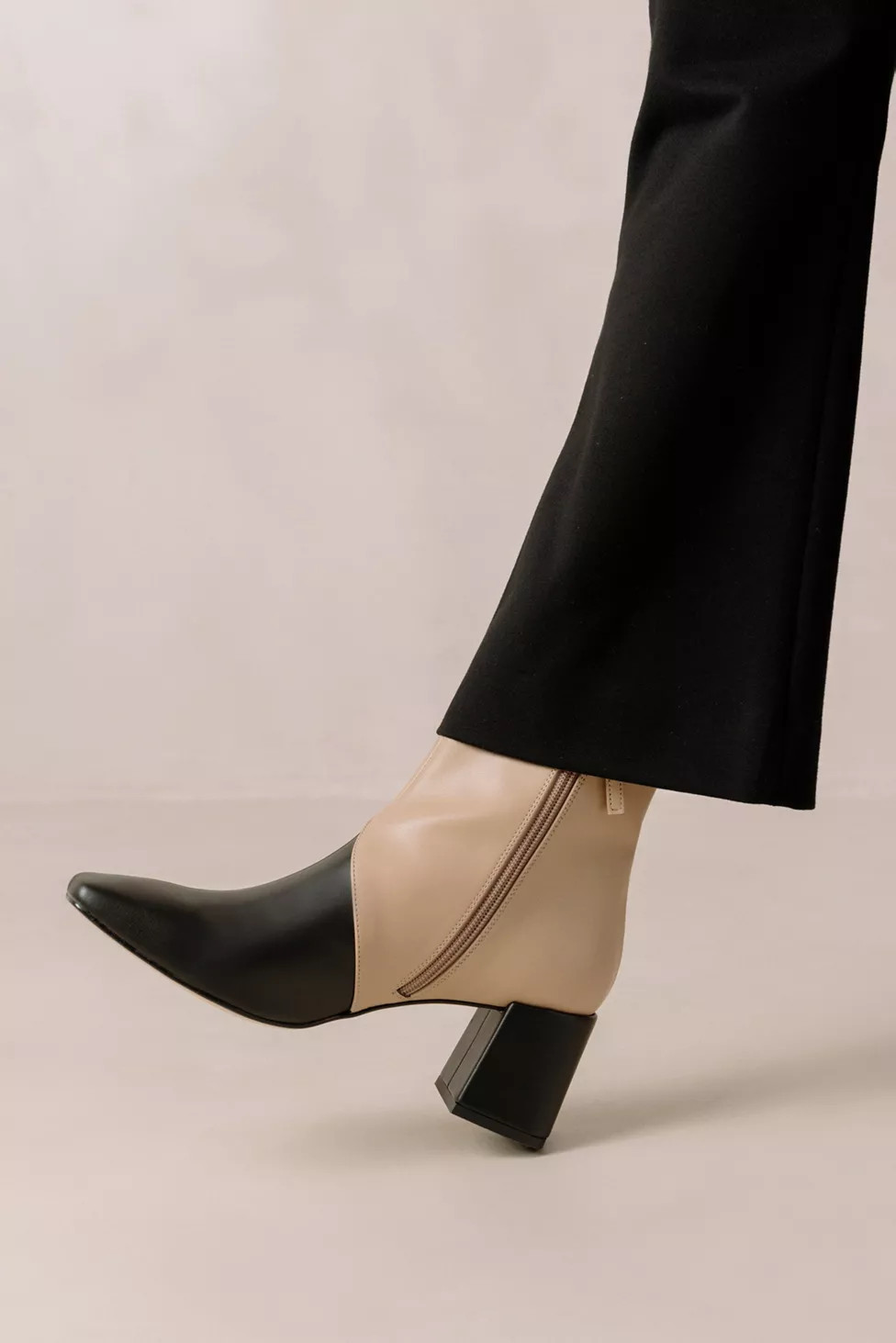 SVEGAN  Watercolor Vegan Leather Two-Tone Ankle Boot | Urban Outfitters (US and RoW)