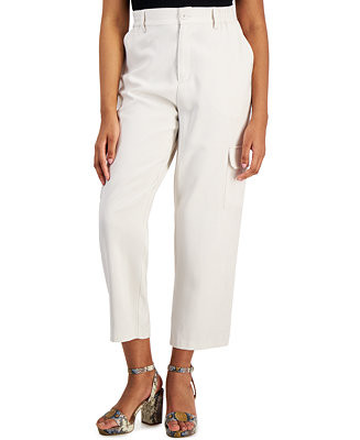 Bar III Women's Cargo Wide-Leg Pants, Created for Macy's - Macy's | Macys (US)