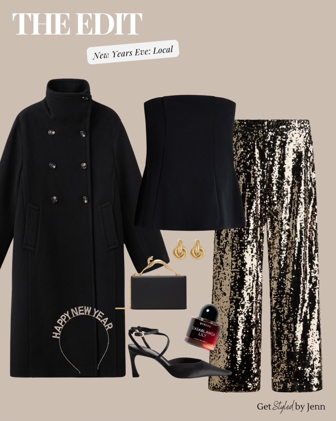 Sometimes it’s dinner down the street, a familiar bar, or a friend’s place.

This is my go-to formula for low-key local plans:
• One statement piece (hello sequins)
• Clean black layers you’ll wear again
• Accessories that feel special

If you’re still deciding what to wear tonight and need inspiration or saving for next year 🥂

✨ Wishing you all a Happy New Year! Here’s to the growth, the confidence, and the fashion moments we’re bringing into 2026.

Cheers 🤍


#LTKHoliday #LTKootd 

#LTKSeasonal