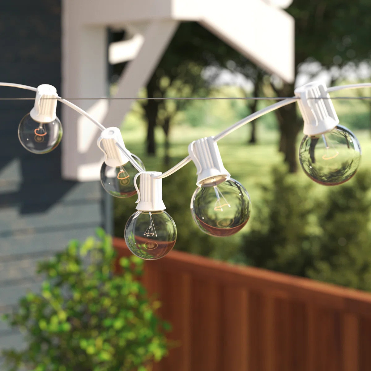 Outdoor 25 - Bulb 25'' Plug-in Globe String Light | Wayfair North America