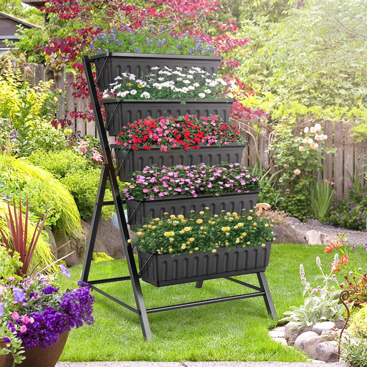 Denishia 5-Tier Vertical Raised Garden Bed | Wayfair North America