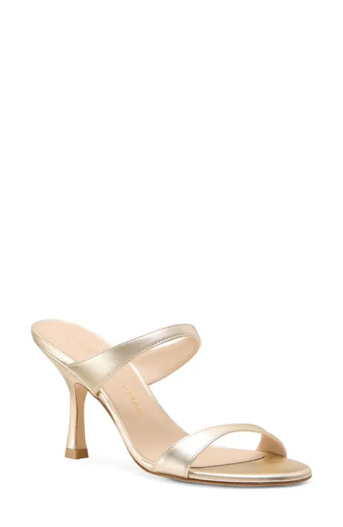 Stuart Weitzman Nudist Sandal in Light Gold at Nordstrom, Size 6.5 | Nordstrom