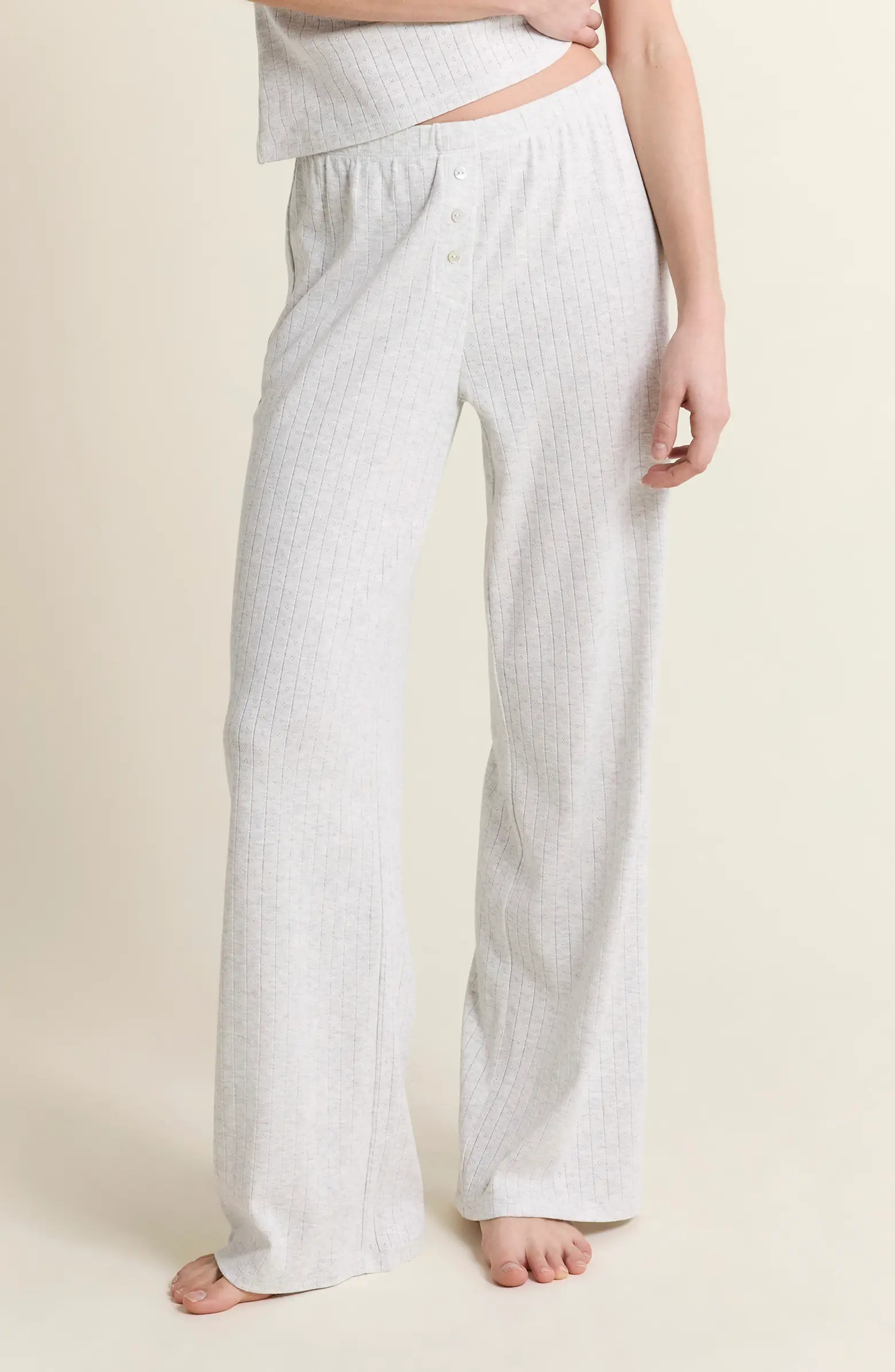 Katell Pointelle Cotton Pajama Pants | Nordstrom