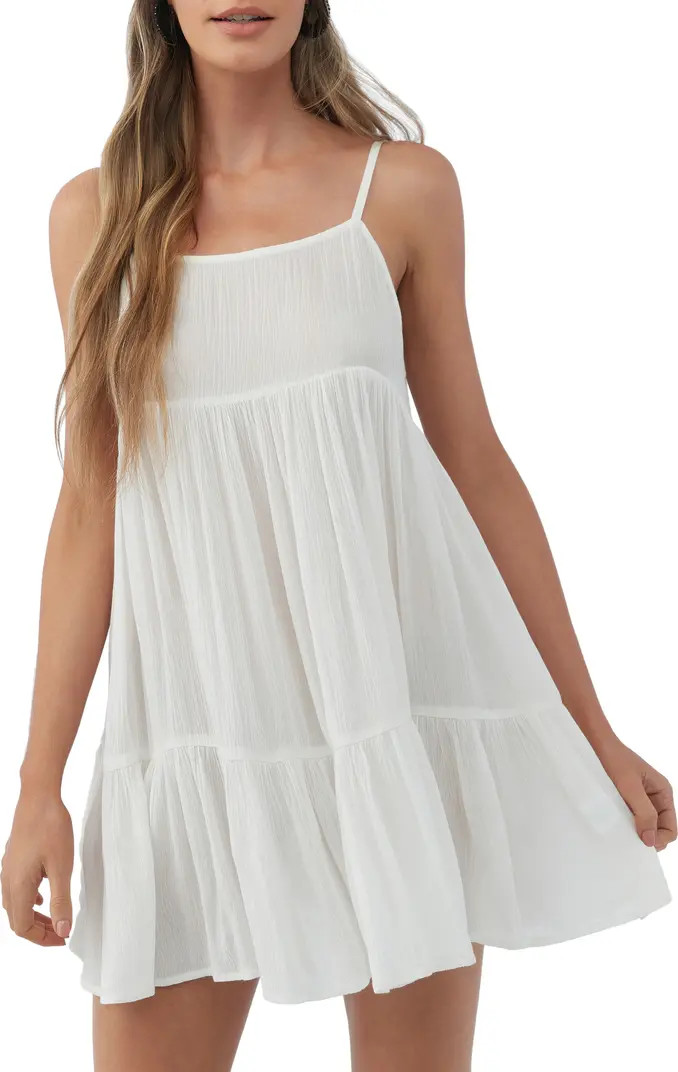 Rilee Crinkle Tiered Cover-Up Dress | Nordstrom