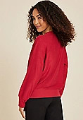 Merry Chenille Sequin Embroidered Relaxed Fit Pullover | Maurices