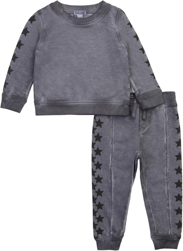Splendid baby-boys Grey Star Jogger Set | Amazon (US)