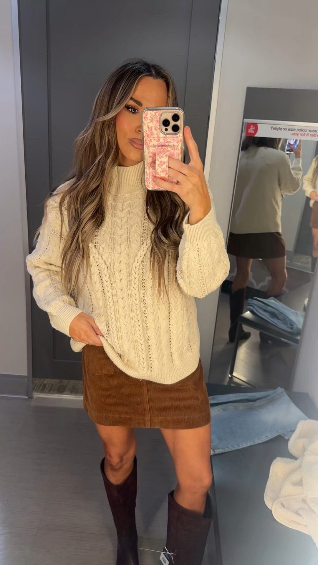 @Target sale! Sweater only $21 
Skirt on sale for $17