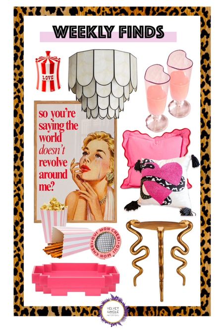 Sharing the Valentines/Galentines vibes ahead of next week 🤗 We’ve got heart-shaped champagne flutes, adorable pillows, pink pop corn holders for a lovey-dovey movie night and some funky sexy artwork ! #liketkit @liketoknow.it https://liketk.it/4w7Ml

#LTKstyletip #LTKhome #LTKSeasonal