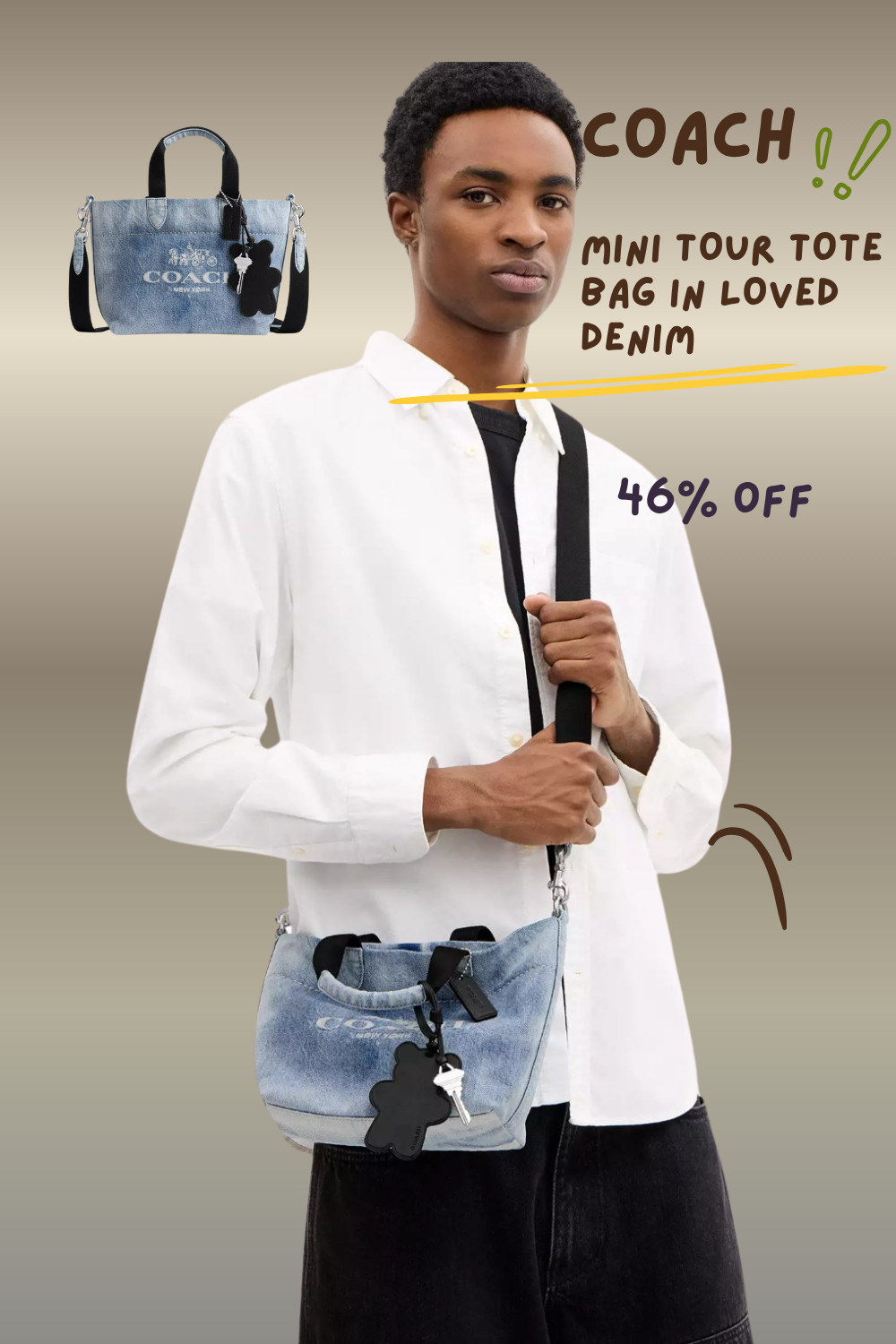 Coach Mini Tour Tote Bag in Loved Denim – The Trendy Denim Coach Everyone Wants!!! 

The Coach Mini Tour Tote in Loved Denim is one of the most popular Coach denim bags right now. Denim bags are trending again, and this mini tote is perfect for everyday use — lightweight, stylish, and easy to match with any outfit. If you’re looking for a casual luxury bag that works for shopping, travel, or daily errands, this is a great choice. 

 #LTKstyletip #LTKbag #LTKgiftguide