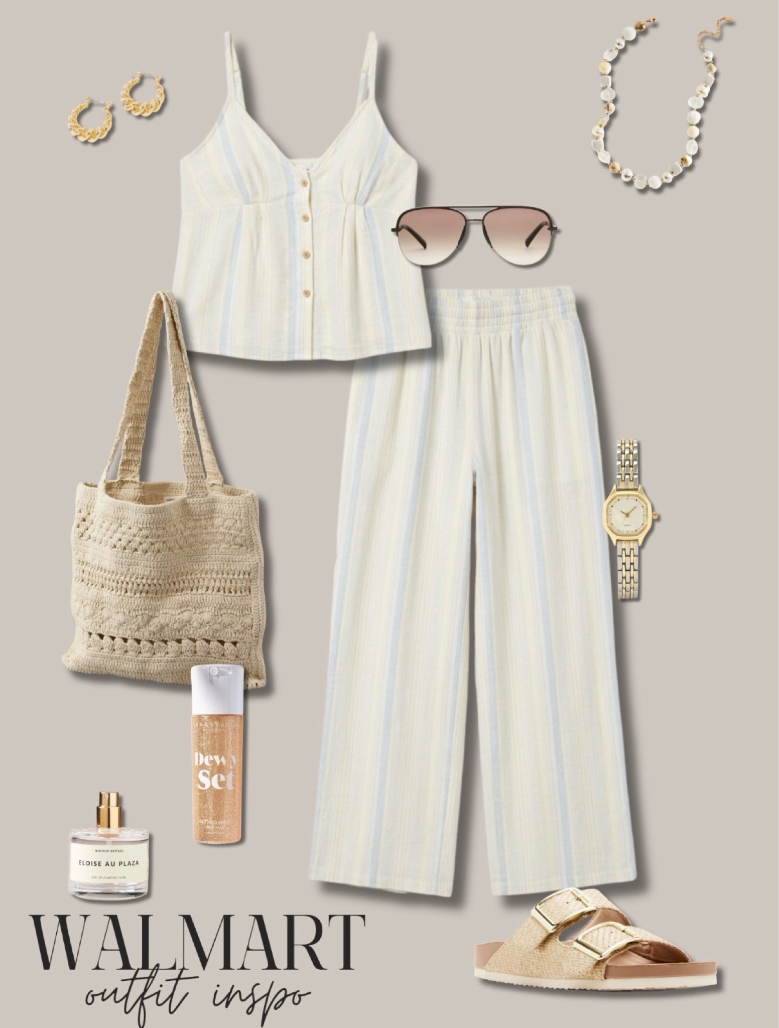 🤍 Walmart outfit inspo perfect for a summer outfit // beach vacation // travel outfit ✈️✨🐚🌊

#LTKgrwm #LTKootd #LTKTravel