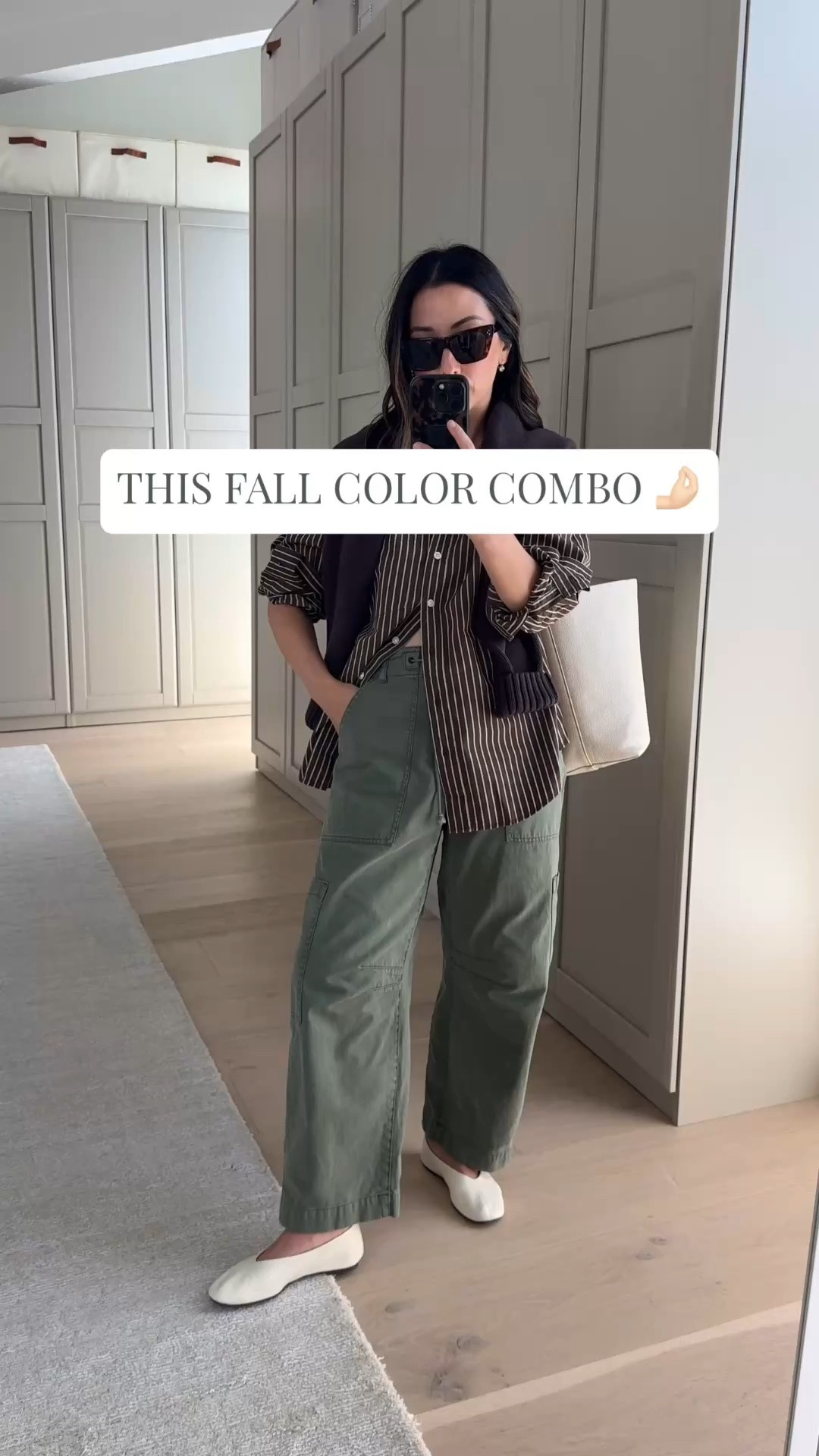Gap Big Shirt in new fall colors. Sizing seems to be smaller these days. Ordered the petite small to try out. 

Gap big shirt petite xs
Gap sweater petite small
Pistola cargos 25 petite 
Reformation flats 5
Quince bag small

#LTKmomlife #LTKPetite