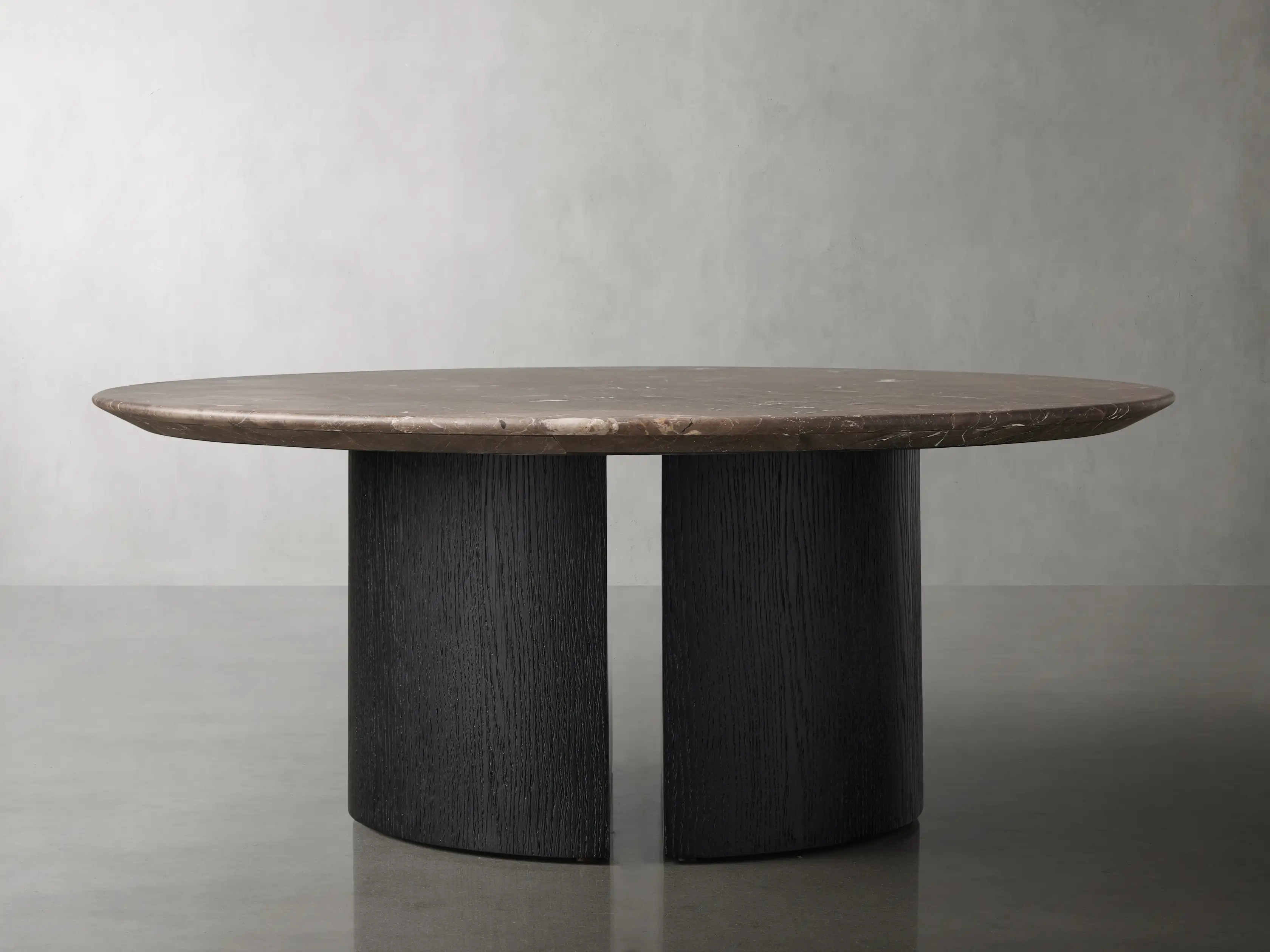 Saint Germain Round Stone Coffee Table with Dauphine Base | Arhaus