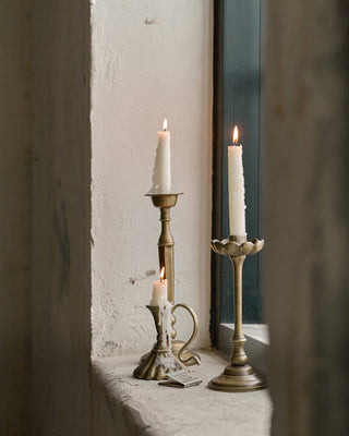 Anna Antique Brass Taper Holder | Magnolia
