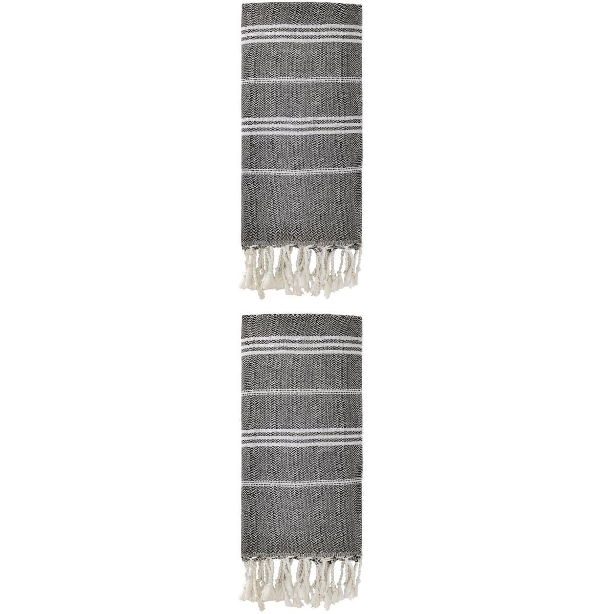 REGALWOVEN 2 Pack Stripe Turkish Beach Towel with Tassel, Quick Dry, Sand Free, Functional As Bea... | Target