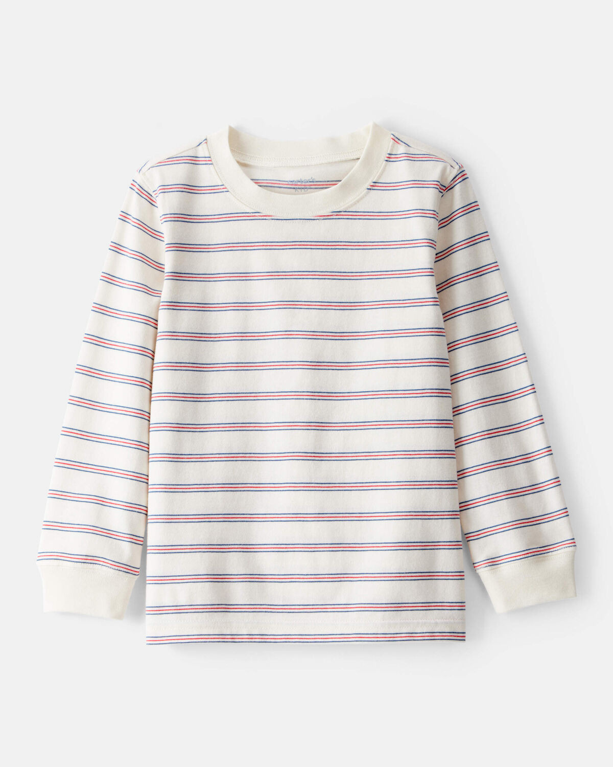 Toddler Boy Striped Long-Sleeve Tee - Cream | Carter's Inc