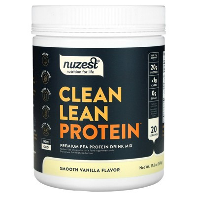 Nuzest Clean Lean Protein, Smooth Vanilla, 17.6 oz (500 g) | Target