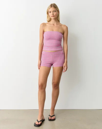 Stripe Low Rise Mini Short | Glassons (Australia)
