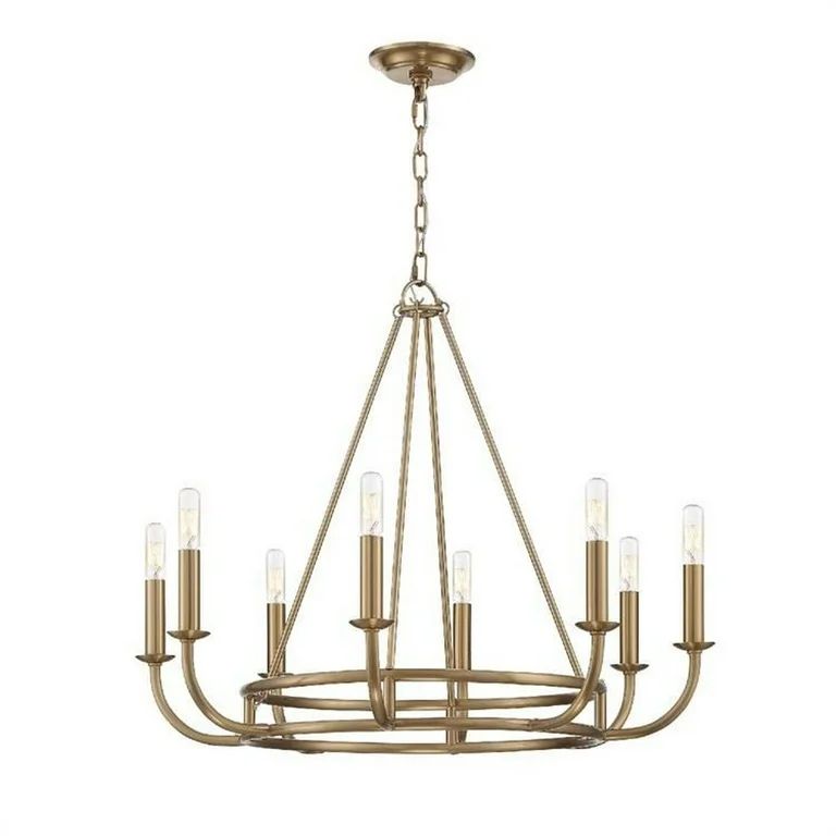 8 Light Chandelier-Aged Brass Finish    -Traditional Installation Crystorama Lighting Bai-A2108-A... | Walmart (US)