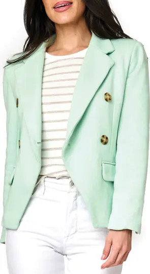 Double Breasted Cotton Blend Blazer | Nordstrom