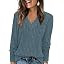 WIHOLL Womens Long Sleeve Tops V Neck Lace Trim Dressy Casual Fall Outfits Sweaters | Amazon (US)