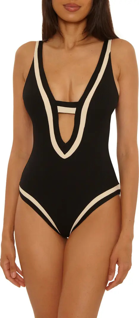 Becca Coast Line Plunge One-Piece Swimsuit | Nordstrom | Nordstrom