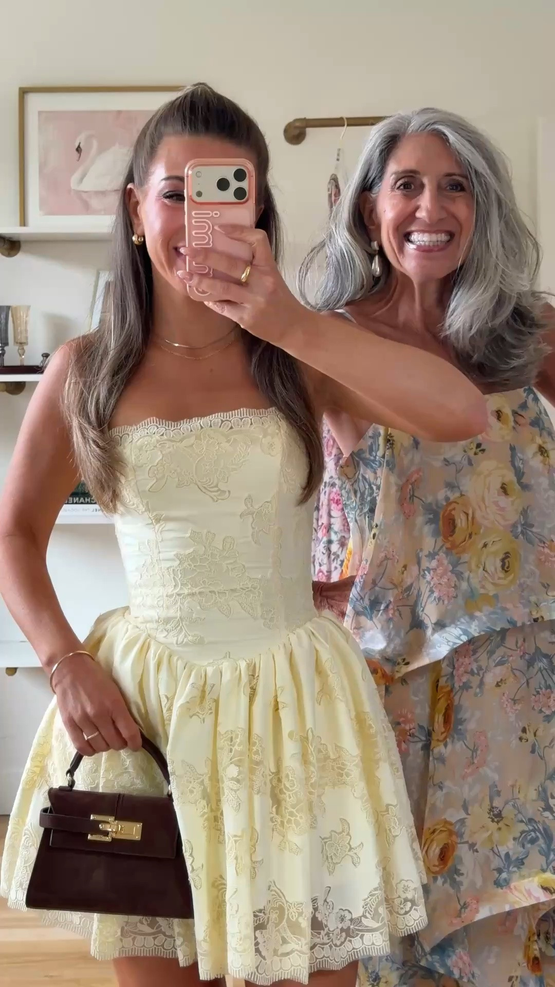 yellow strapless mini with lace overlay, blue and yellow floral maxi with a tiered, ruffled skirt and thin straps mom and me fall wedding guest dresses ✨

I’m 5’4” and wearing my usual size small/2 

mom is 5’4 and wearing a medium/6 

electric picks: emerson20

fall wedding guest dresses, wedding guest dresses, cocktail dresses, semi-formal dresses, black tie wedding guest dresses, destination wedding guest dresses, garden party dresses, wedding guest outfit ideas, mom & me outfits, mom & me dresses, matching outfits, mother daughter outfits, family photo outfits, wedding guest dresses, mother of the bride, mother of the groom, wedding guest outfit ideas

#LTKWedding #LTKSeasonal #LTKOver40