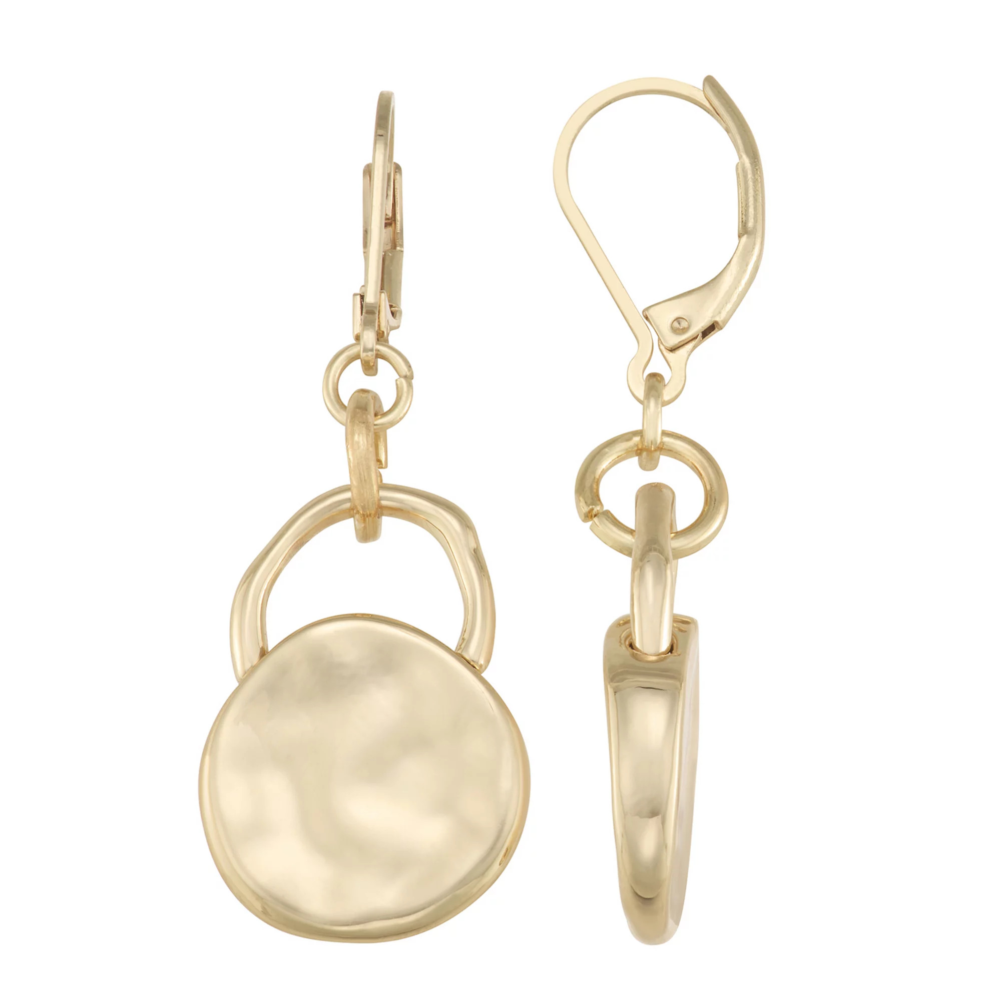 Nine West Gold Tone Drop Earrings | Kohl's
