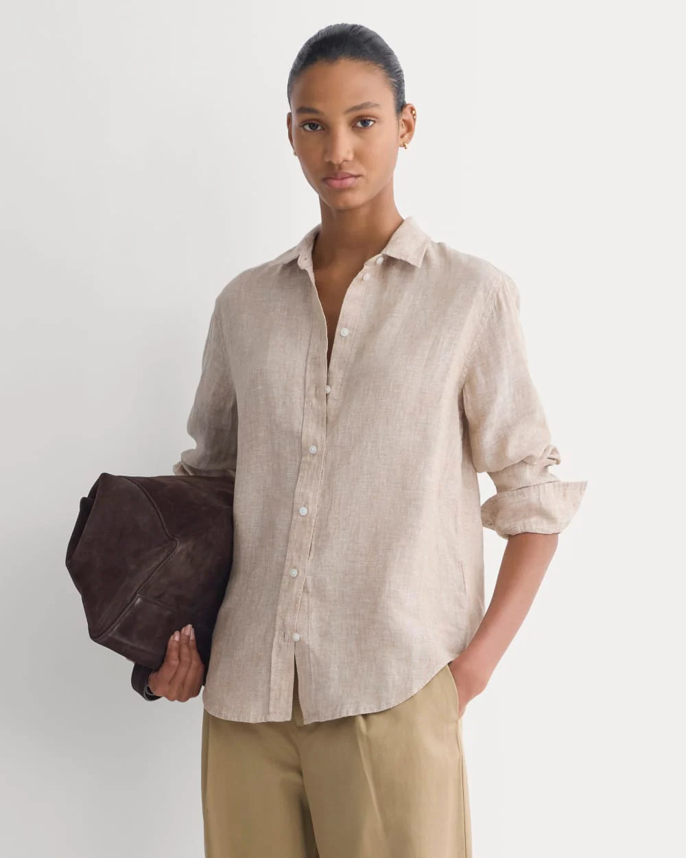 The Must-Have Shirt in Linen | Cornstalk Chambray | Everlane