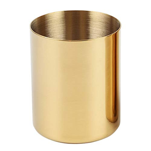 Pencil Cup Holder Desk Organizer, Gold Pen Pot Pen Holder Container Desktop Stationery Organizer Tab | Amazon (US)