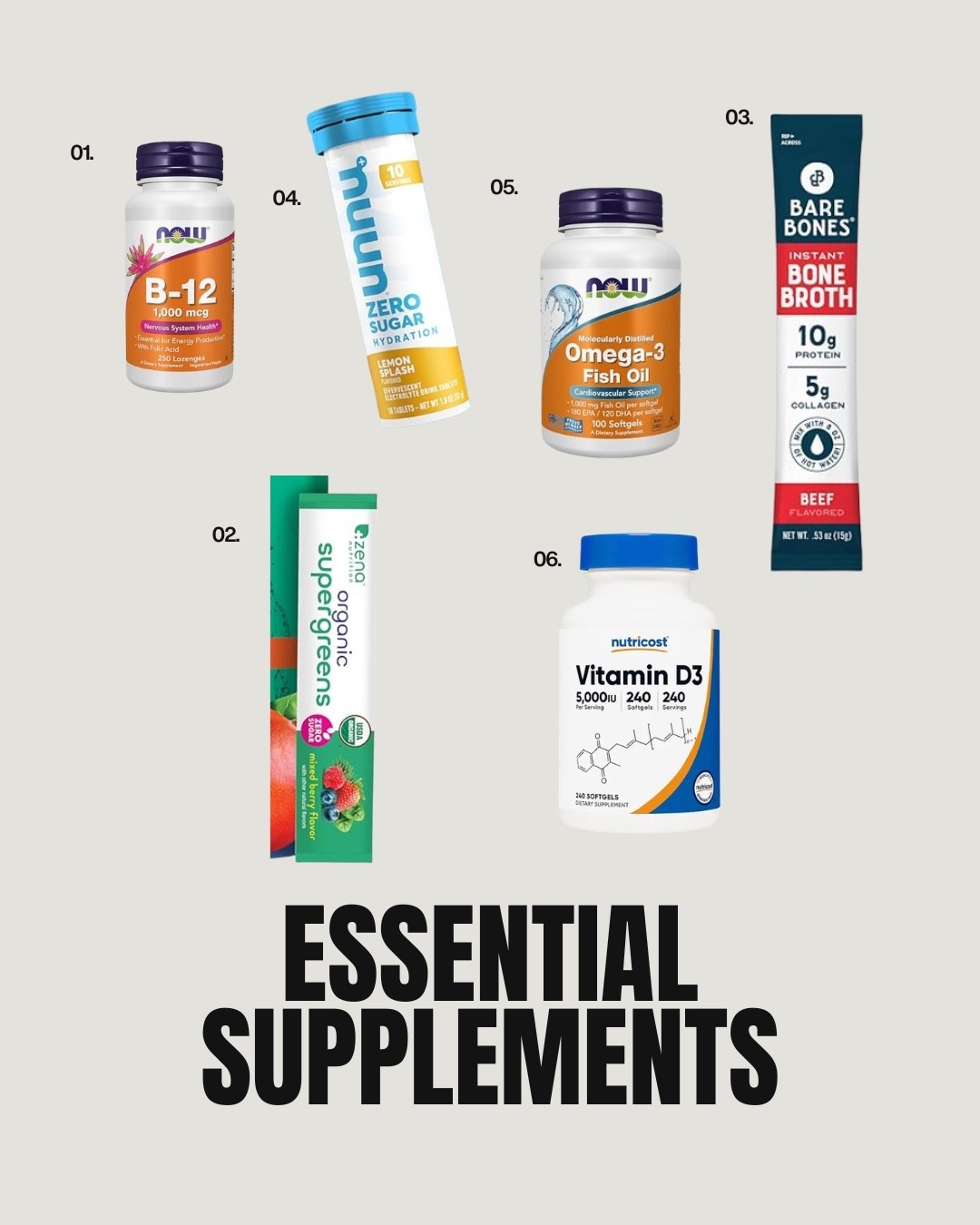 All my essential supplements.

#LTKselfcare #LTKTravel #LTKActive