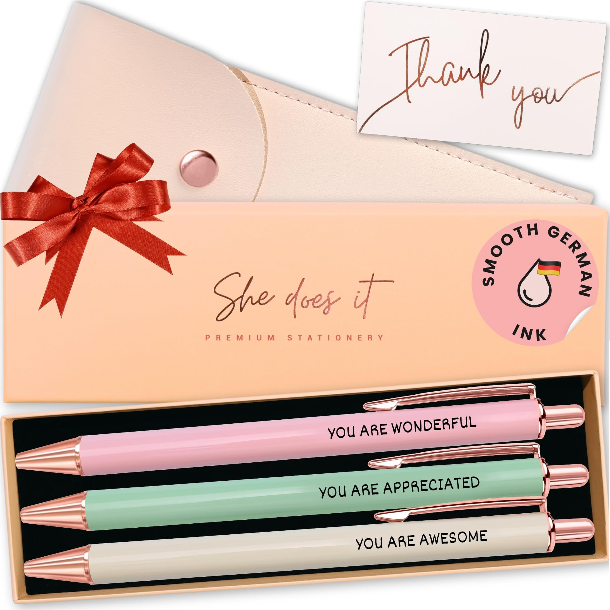 Fancy Pen Set For Women - Inspirational Nice Teacher Pens | Pretty Motivational Thank You Gifts |... | Amazon (US)