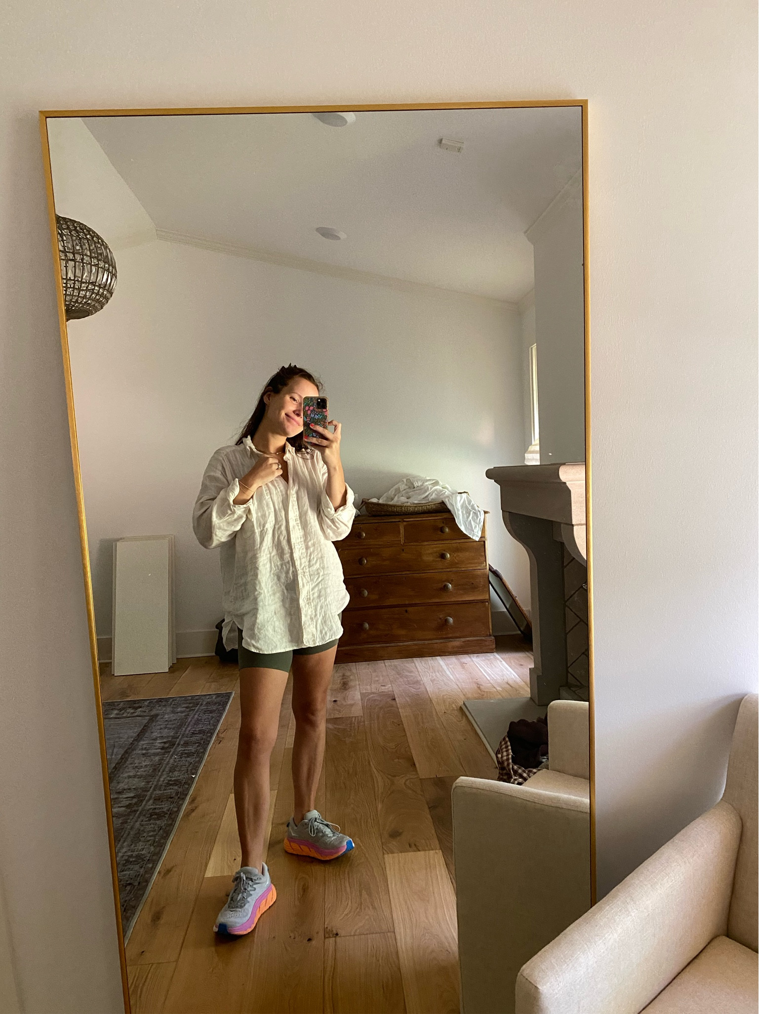 Think I’ll be living in these Lulu
Biker shorts!! 6 in aligns in gray Sage, but so many other good colors. Shirt is old H&M but linking a similar that’s 40% off! Wearing a 6 in the aligns, generally prefer a 4 in align leggings though when not pregnant. And the new birthday Hokas that are comfy as can be!

#LTKfit #LTKbump #LTKFind