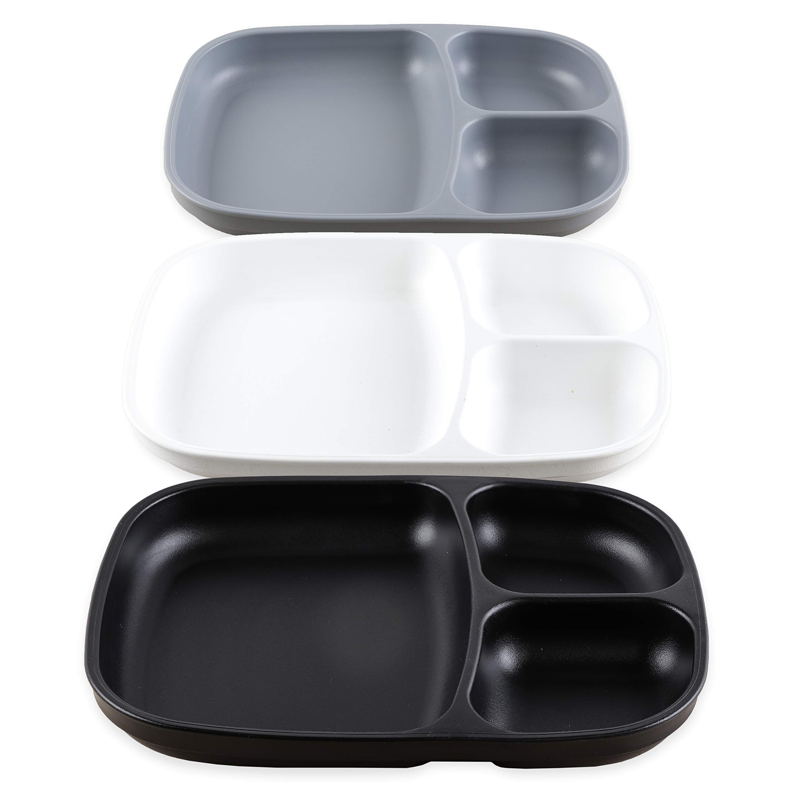 Re-Play Made in USA | 3pk Deep Divided Heavy Duty Dining Plates with 3 Compartments for All Ages | E | Amazon (US)